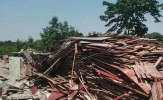 模板拆遷料木托盤用鋸末顆粒機這樣處理省時省力又賺錢！